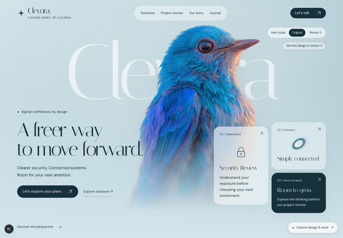 Clevora website design preview